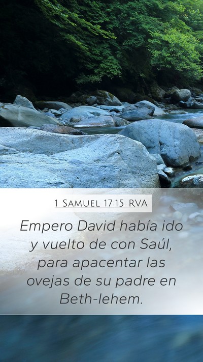 1 Samuel 17:15 RVA Bible Verse Image
