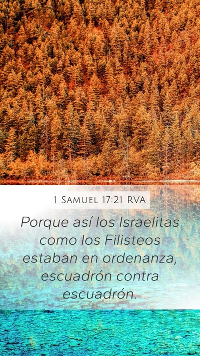 1 Samuel 17:21 RVA Bible Verse Image