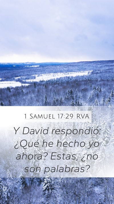 1 Samuel 17:29 RVA Bible Verse Image