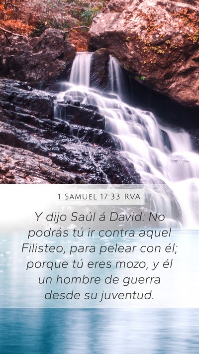 1 Samuel 17:33 RVA Bible Verse Image