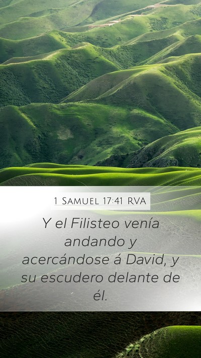 1 Samuel 17:41 RVA Bible Verse Image