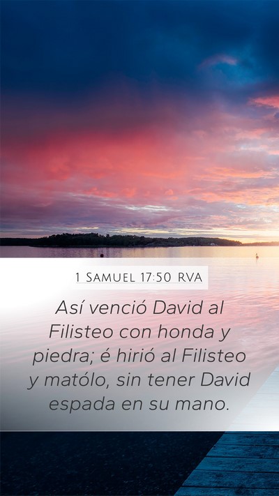 1 Samuel 17:50 RVA Bible Verse Image