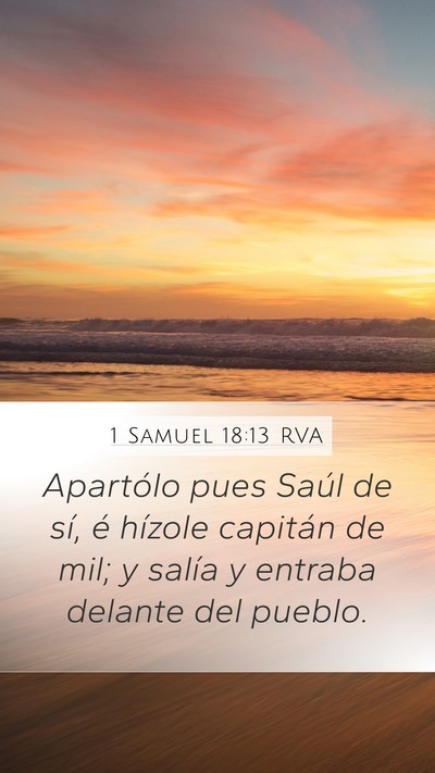 1 Samuel 18:13 RVA Bible Verse Image