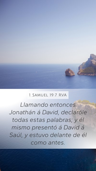 1 Samuel 19:7 RVA Bible Verse Image