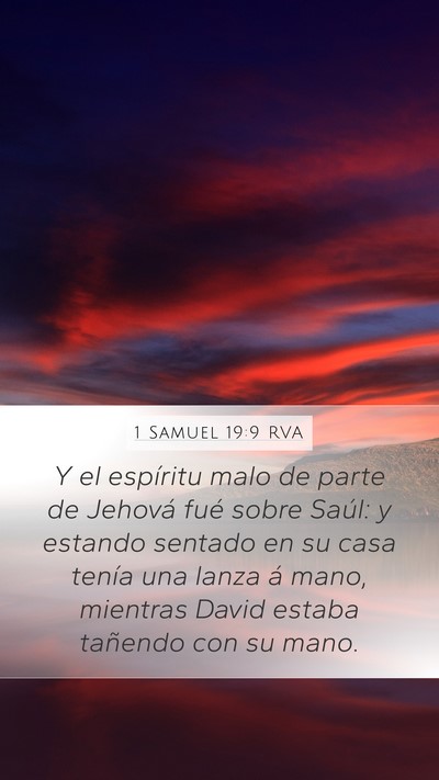 1 Samuel 19:9 RVA Bible Verse Image