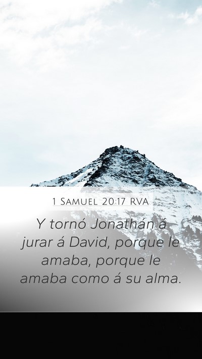 1 Samuel 20:17 RVA Bible Verse Image