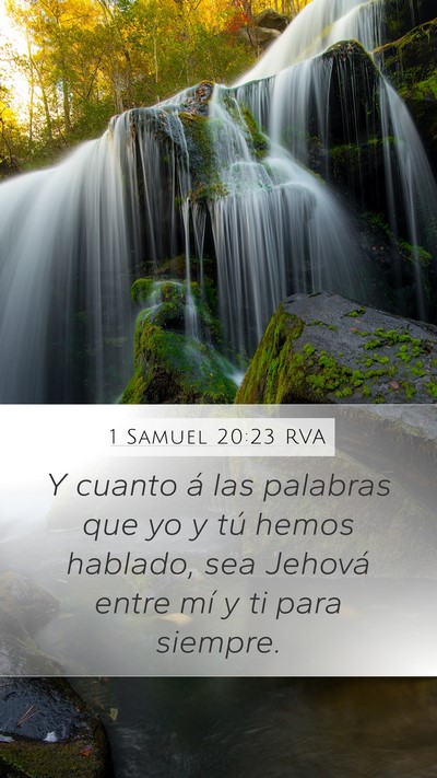 1 Samuel 20:23 RVA Bible Verse Image