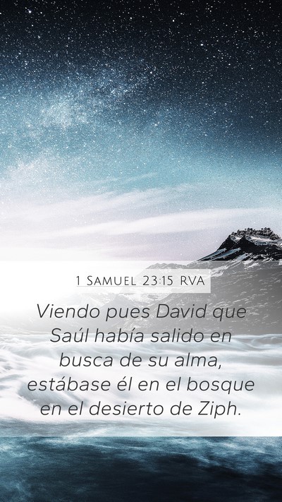 1 Samuel 23:15 RVA Bible Verse Image