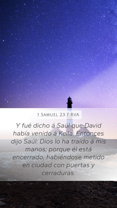 1 Samuel 23:7 RVA Bible Verse Image