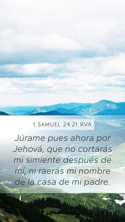 1 Samuel 24:21 RVA Bible Verse Image