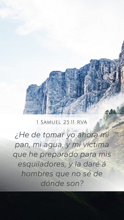 1 Samuel 25:11 RVA Bible Verse Image
