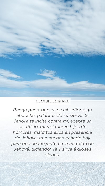 1 Samuel 26:19 RVA Bible Verse Image
