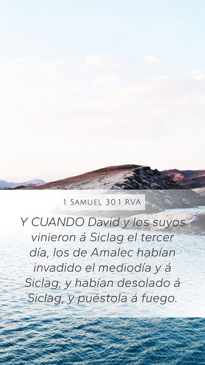 1 Samuel 30:1 RVA Bible Verse Image