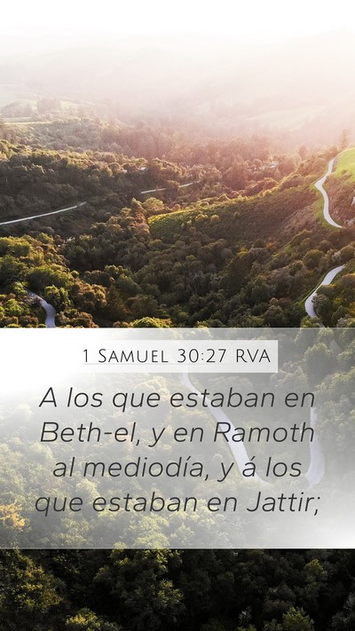 1 Samuel 30:27 RVA Bible Verse Image