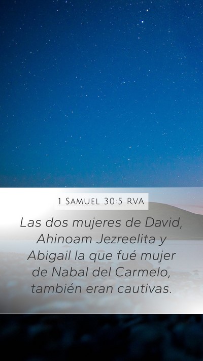 1 Samuel 30:5 RVA Bible Verse Image