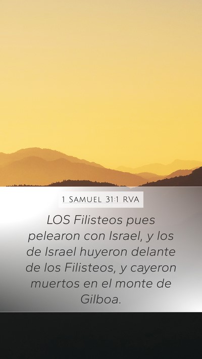 1 Samuel 31:1 RVA Bible Verse Image