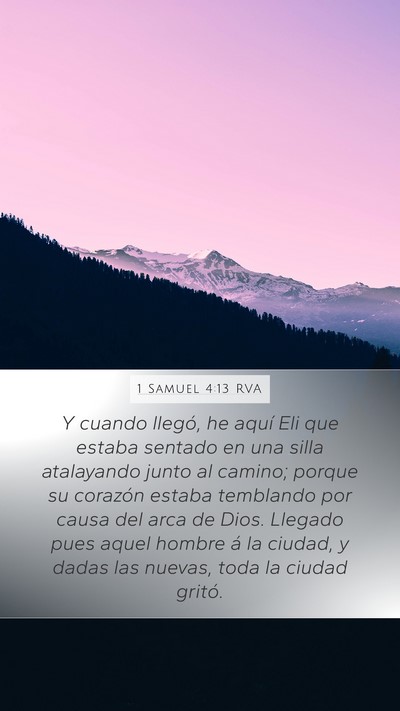 1 Samuel 4:13 RVA Bible Verse Image