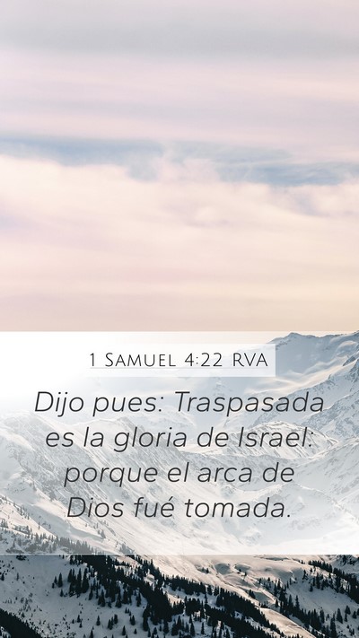 1 Samuel 4:22 RVA Bible Verse Image