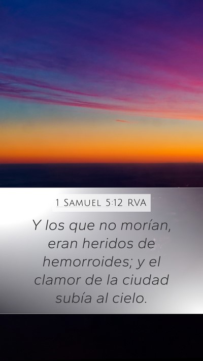 1 Samuel 5:12 RVA Bible Verse Image