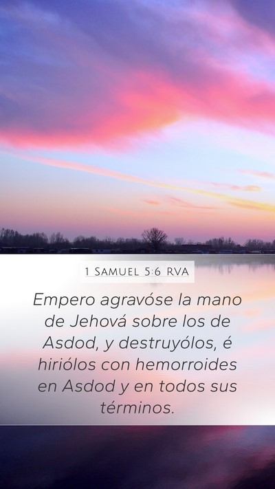 1 Samuel 5:6 RVA Bible Verse Image