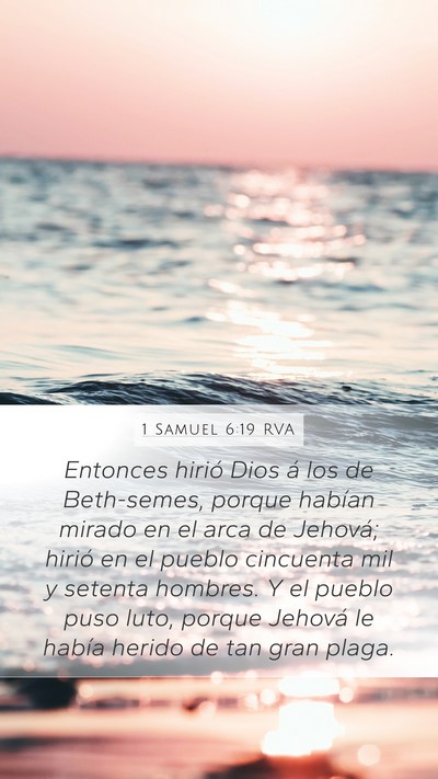 1 Samuel 6:19 RVA Bible Verse Image