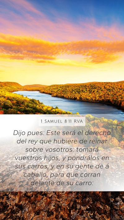 1 Samuel 8:11 RVA Bible Verse Image