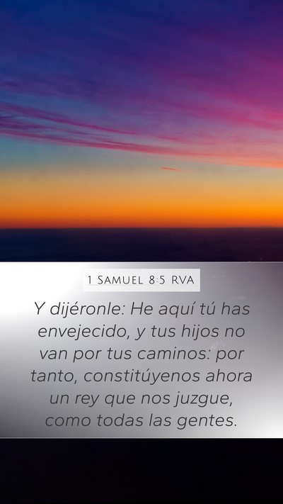 1 Samuel 8:5 RVA Bible Verse Image