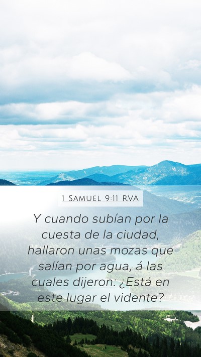 1 Samuel 9:11 RVA Bible Verse Image