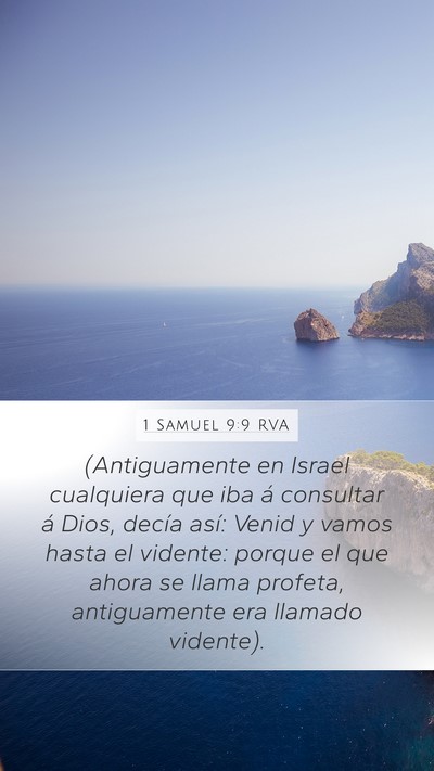 1 Samuel 9:9 RVA Bible Verse Image