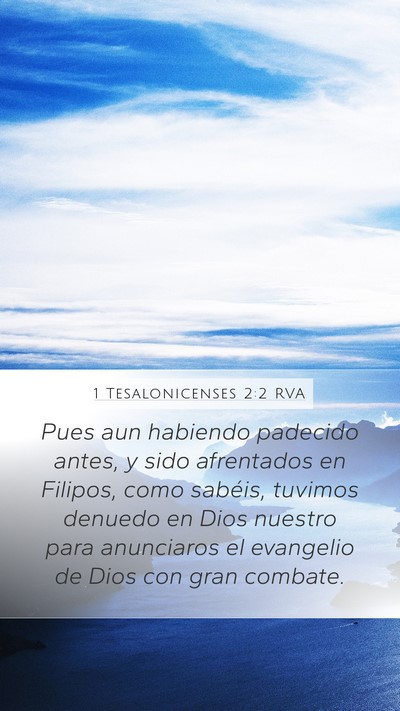 1 Tesalonicenses 2:2 RVA Bible Verse Image