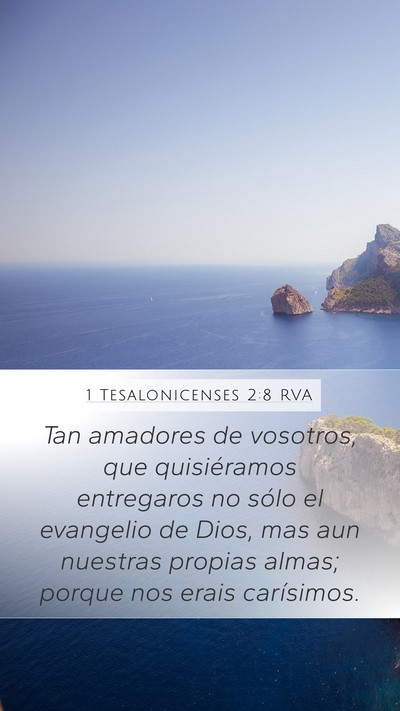 1 Tesalonicenses 2:8 RVA Bible Verse Image