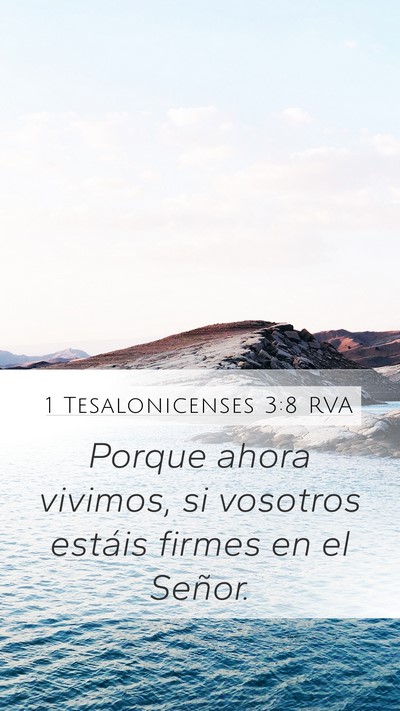 1 Tesalonicenses 3:8 RVA Bible Verse Image