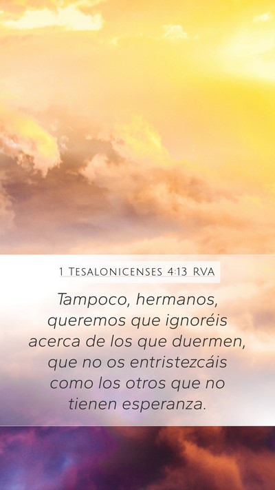 1 Tesalonicenses 4:13 RVA Bible Verse Image