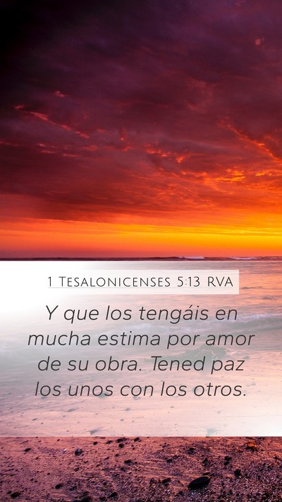 1 Tesalonicenses 5:13 RVA Bible Verse Image