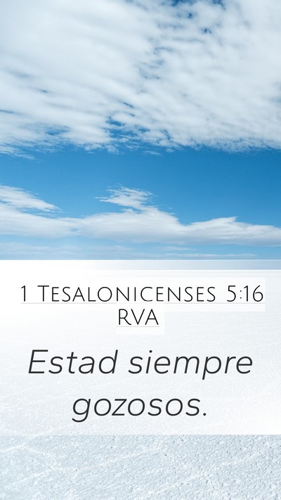 1 Tesalonicenses 5:16 RVA Bible Verse Image
