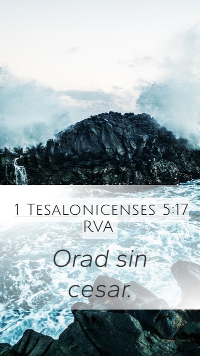 1 Tesalonicenses 5:17 RVA Bible Verse Image