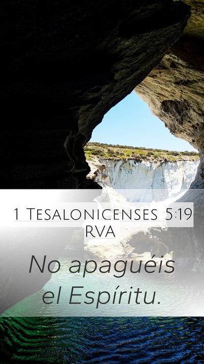 1 Tesalonicenses 5:19 RVA Bible Verse Image
