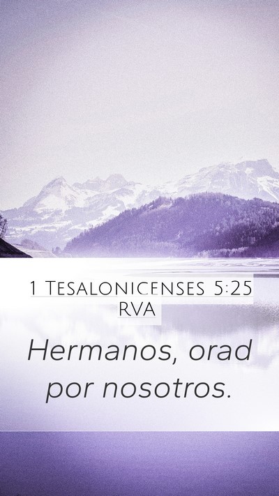 1 Tesalonicenses 5:25 RVA Bible Verse Image