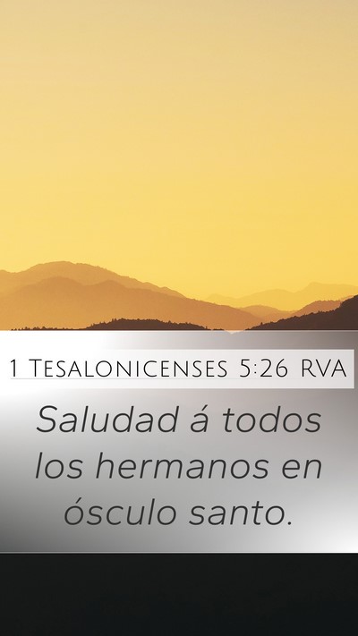 1 Tesalonicenses 5:26 RVA Bible Verse Image