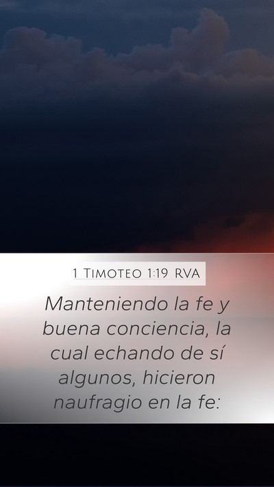 1 Timoteo 1:19 RVA Bible Verse Image