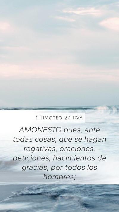 1 Timoteo 2:1 RVA Bible Verse Image