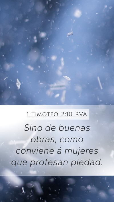 1 Timoteo 2:10 RVA Bible Verse Image