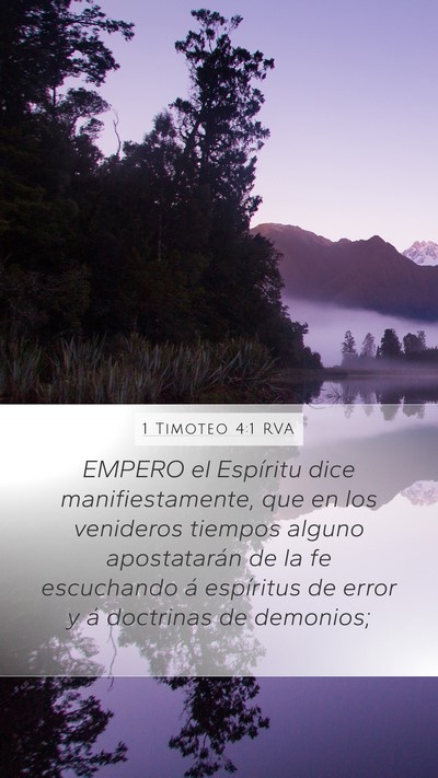 1 Timoteo 4:1 RVA Bible Verse Image