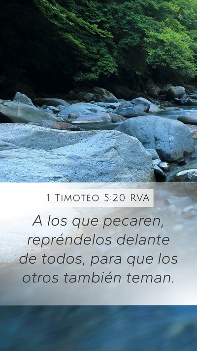 1 Timoteo 5:20 RVA Bible Verse Image