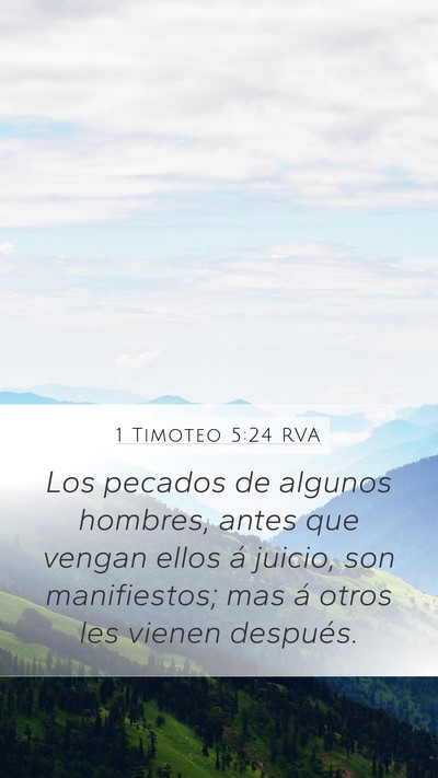 1 Timoteo 5:24 RVA Bible Verse Image