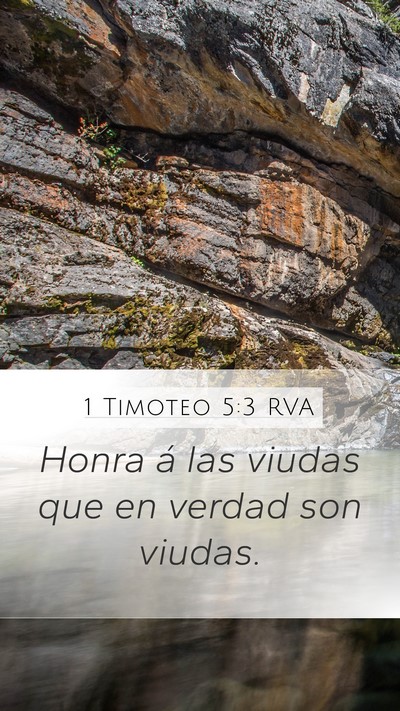 1 Timoteo 5:3 RVA Bible Verse Image