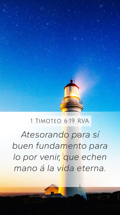 1 Timoteo 6:19 RVA Bible Verse Image