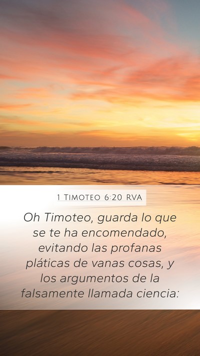 1 Timoteo 6:20 RVA Bible Verse Image