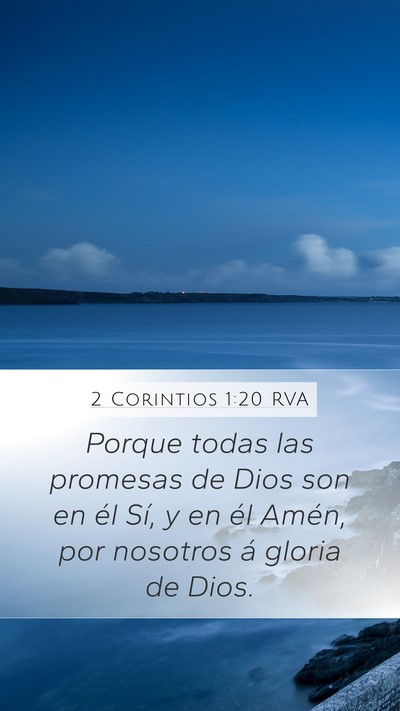 2 Corintios 1:20 RVA Bible Verse Image