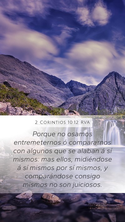 2 Corintios 10:12 RVA Bible Verse Image